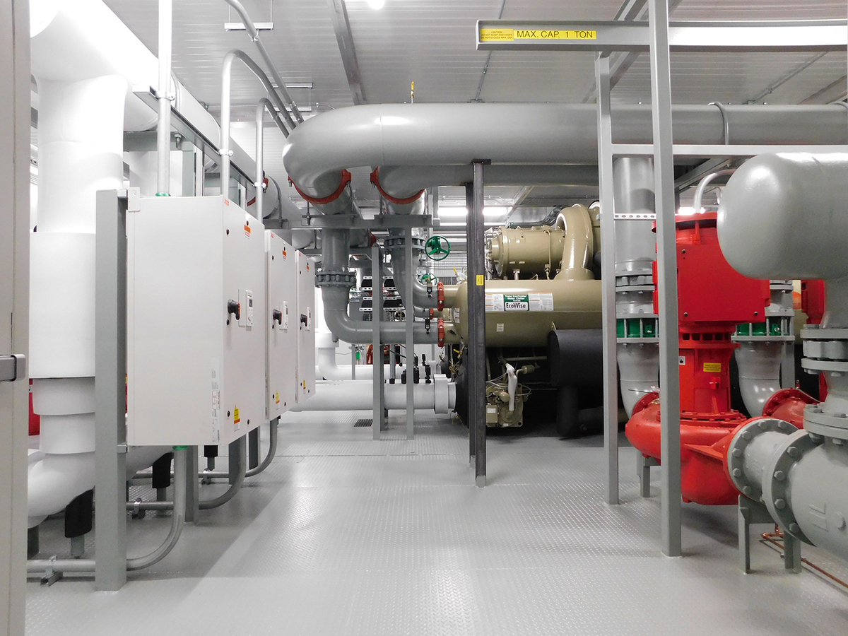 Photos of a Systecon modular chiller plant